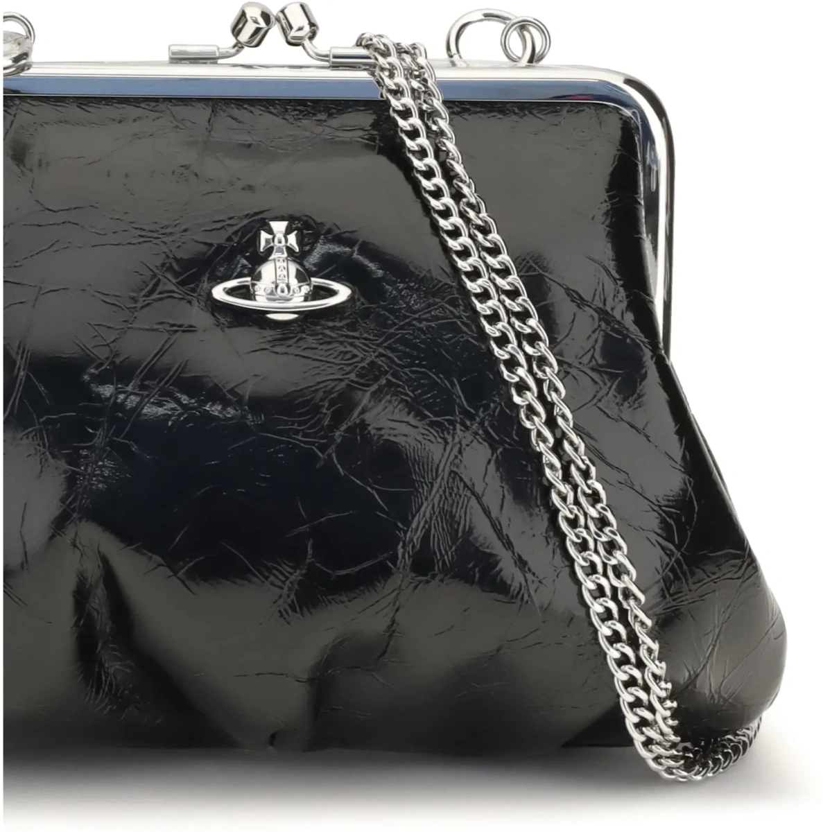Geanta de mana Granny Frame patent leather Handbag - Img 4