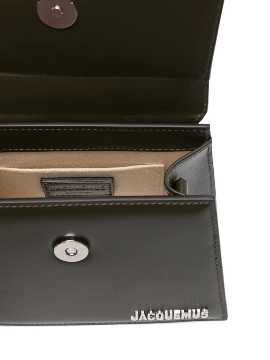 Geanta de mana JACQUEMUS Chiquito maro din piele - Img 4