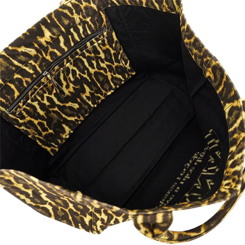Geanta de mana Leopard canvas XXL tote bag - Img 3