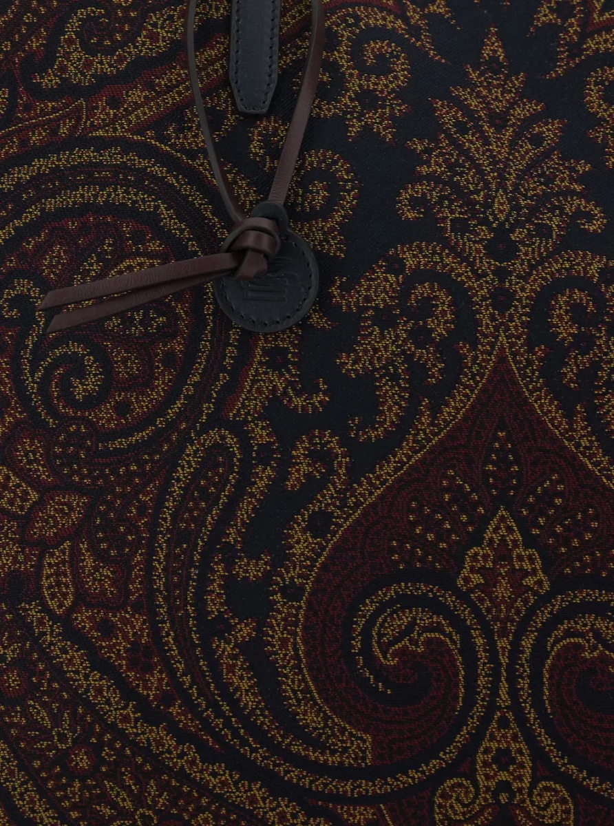Geanta de mana 'Lovetrotter' Brown Tote bag with Jacquard motif in Denim for Women - Img 3