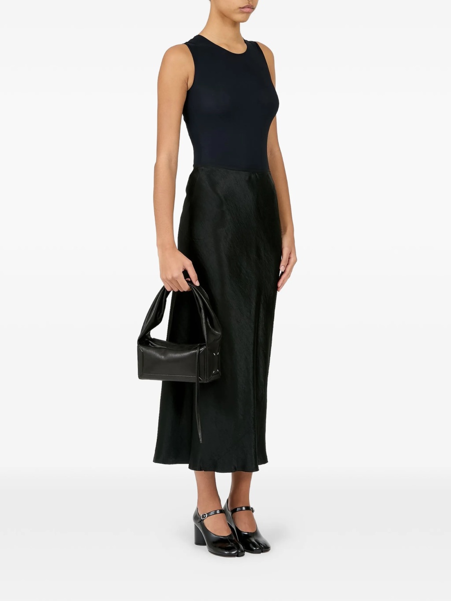 Geanta de mana Maison Margiela neagra din piele - Img 2