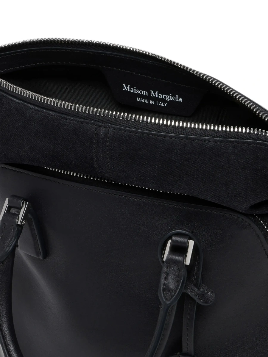 Geanta de mana Maison Margiela neagra din piele - Img 7