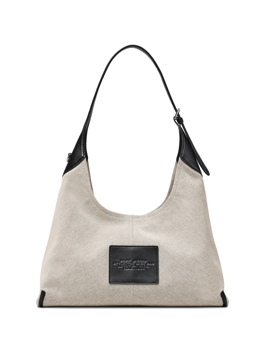 Geanta de mana Marc Jacobs neutra din bumbac si piele - Img 3
