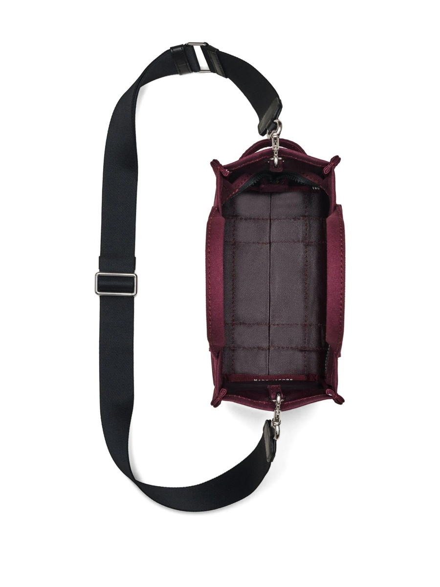 Geanta de mana Marc Jacobs violet din bumbac - Img 5