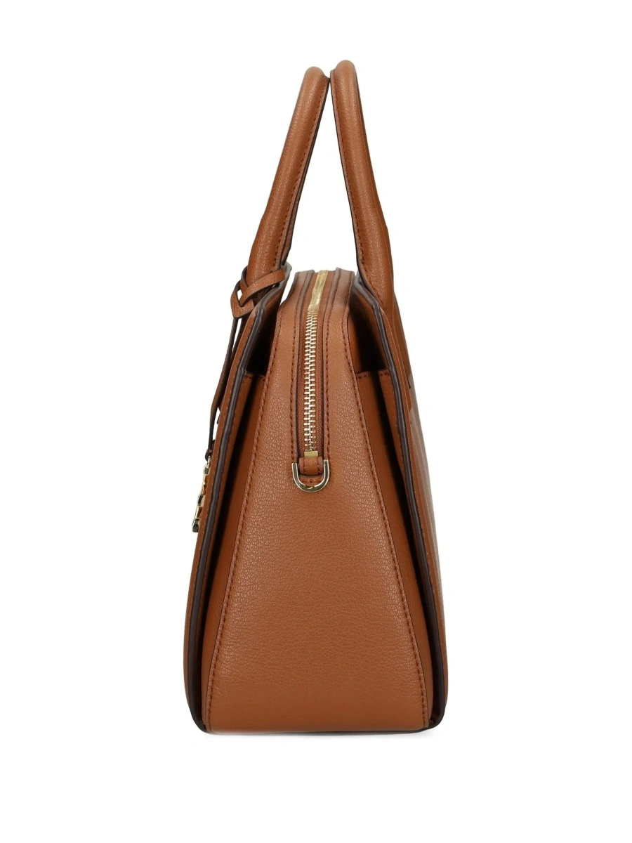 Geanta de mana Michael Kors maro din piele 'Logo' - Img 6