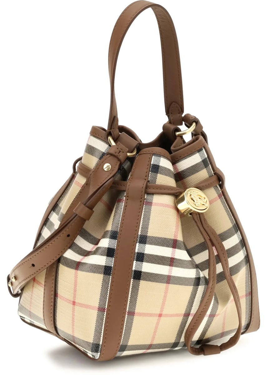 Geanta de mana Mini Check Bucket Bag - Img 2