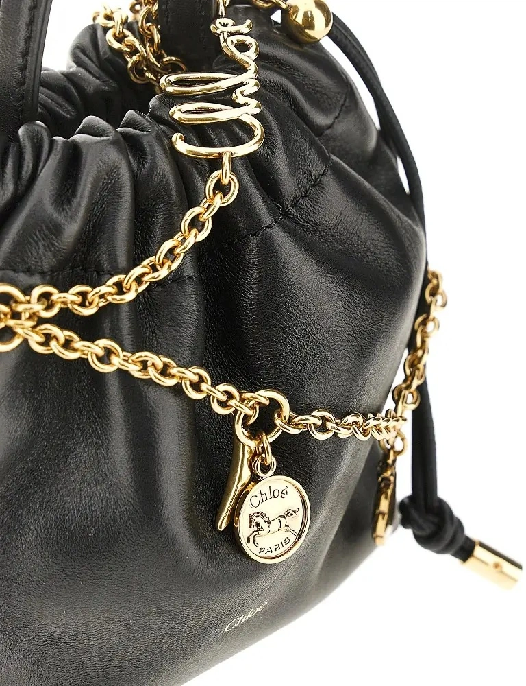 Geanta de mana 'Mini Chloé Icons' leather bag with chain - Img 4