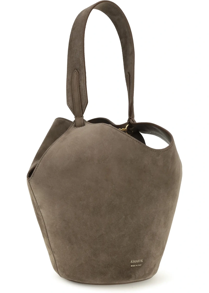 Geanta de mana Mini Lotus Suede Handbag - Img 2