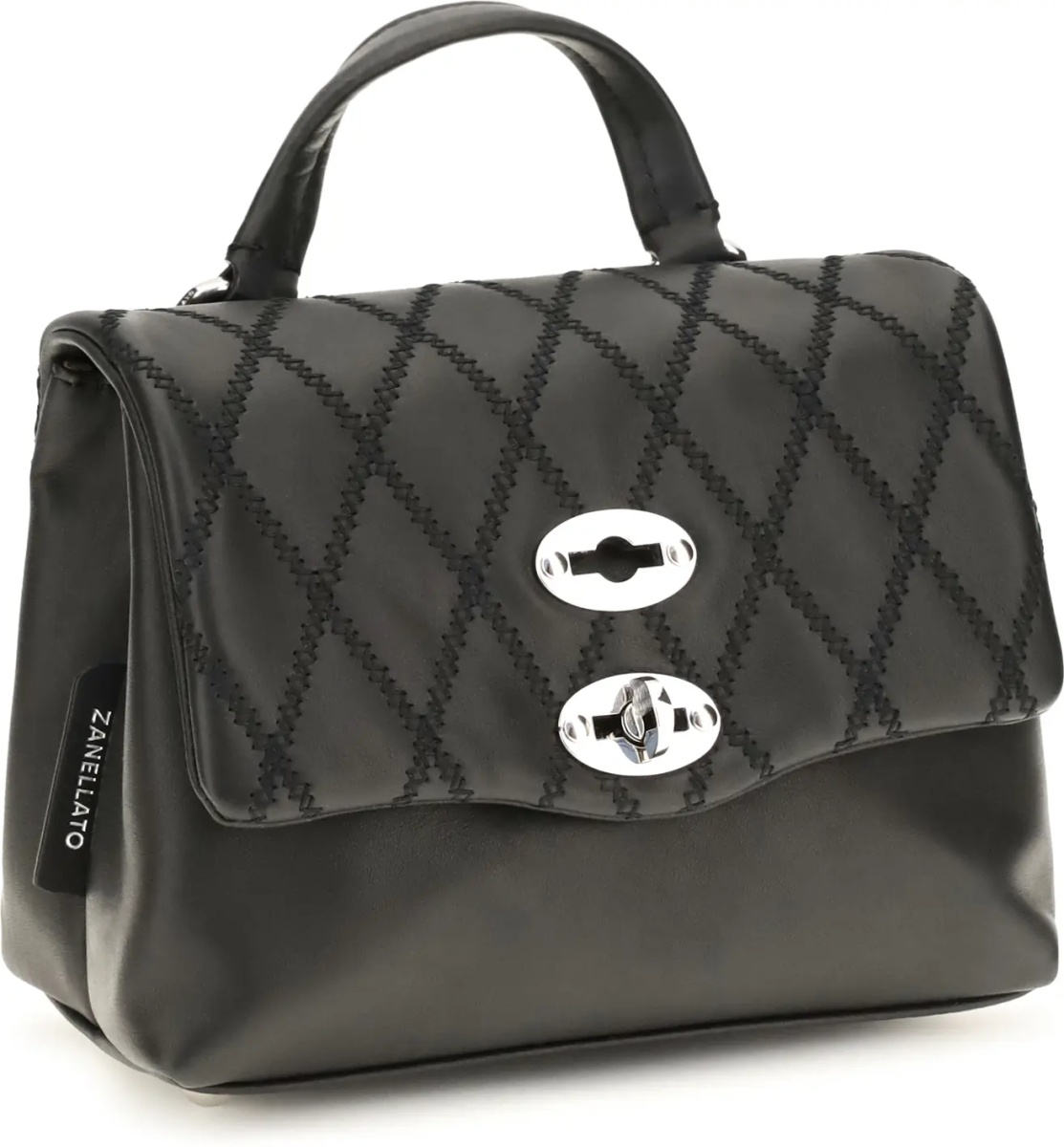 Geanta de mana Mini Postina Tramè leather Top Handle Bag - Img 2