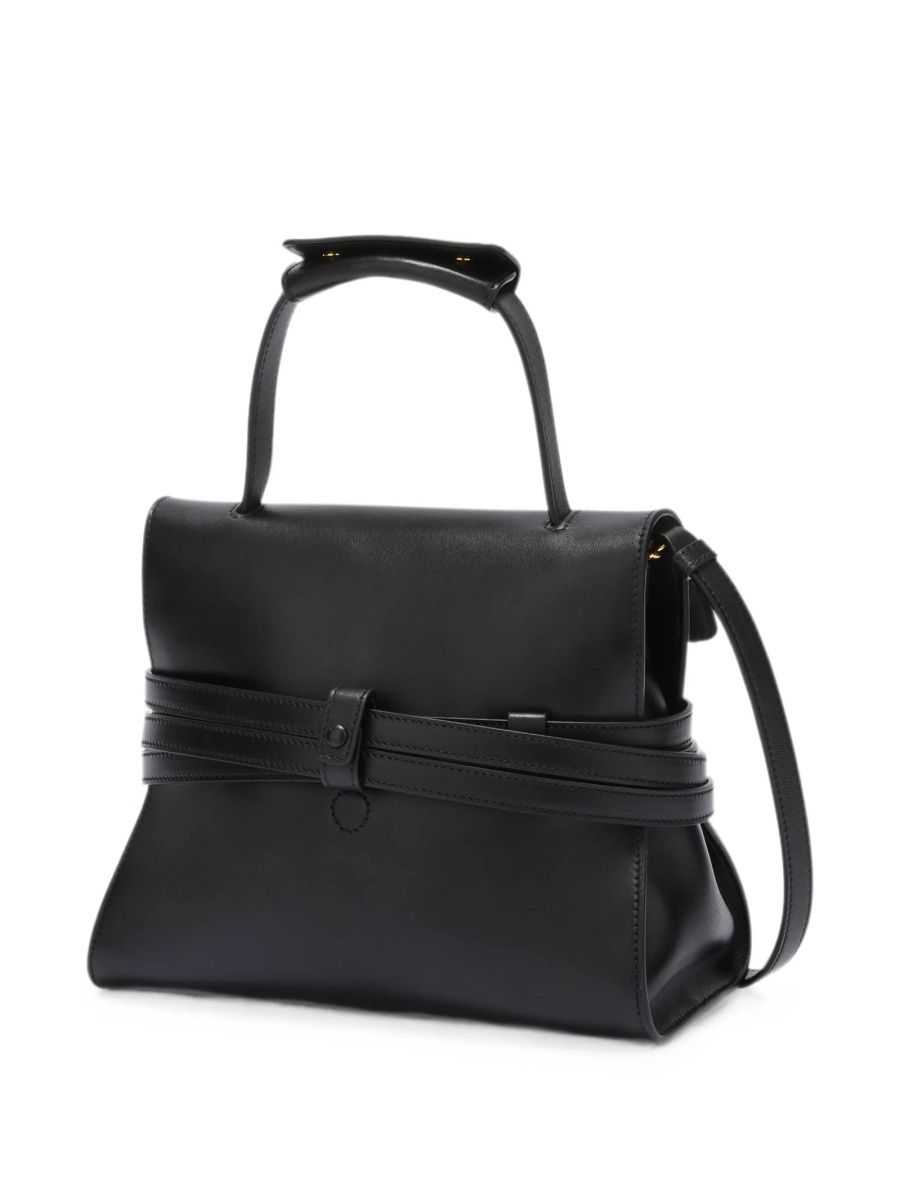 Geanta de mana Moschino neagra din piele - Img 3