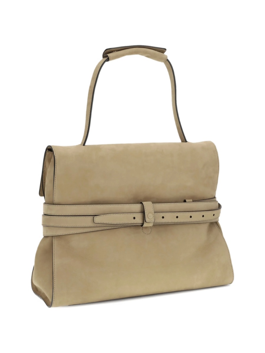 Geanta de mana Moschino neutra din piele - Img 2