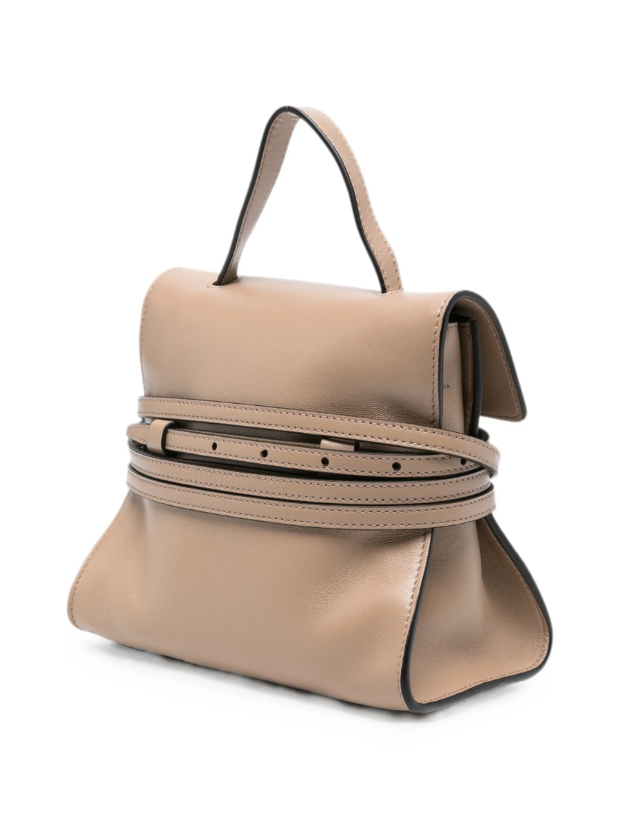 Geanta de mana Moschino neutra din piele - Img 3
