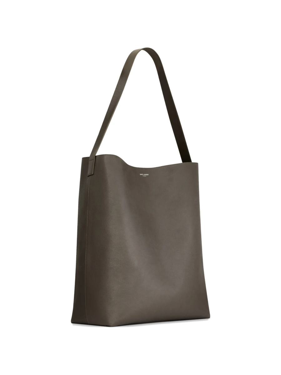 Geanta de mana Saint Laurent gri din piele - Img 3