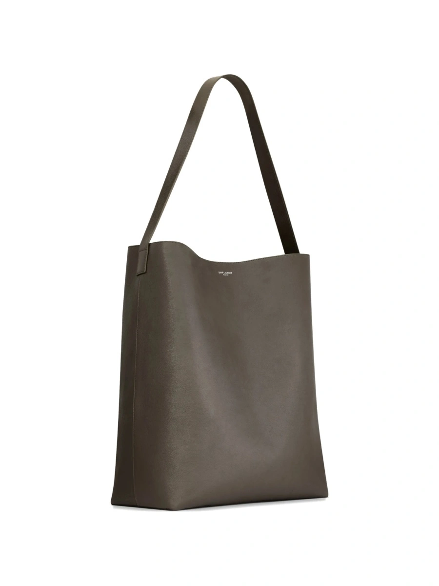Geanta de mana Saint Laurent gri din piele - Img 3