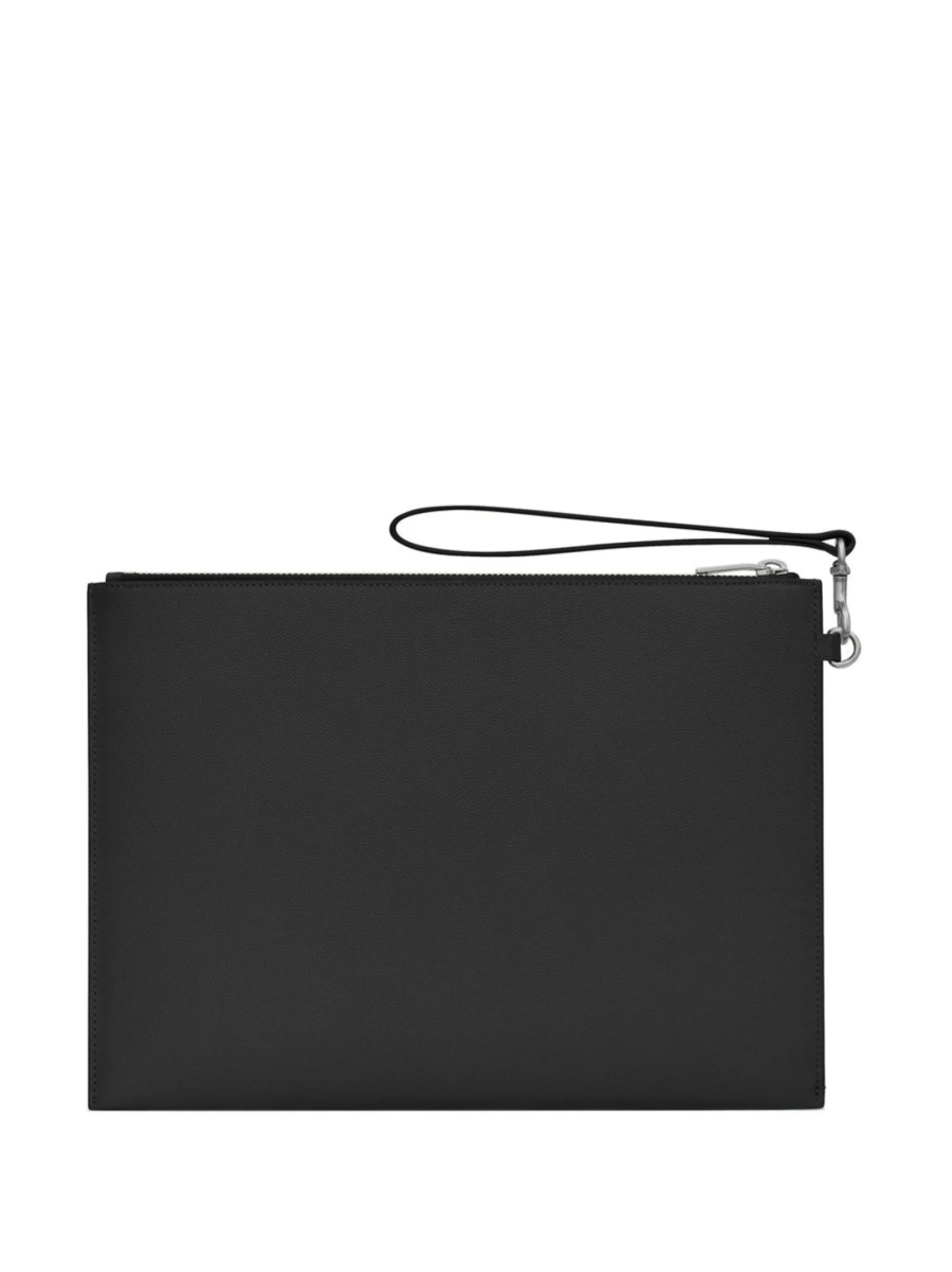 Geanta de mana Saint Laurent neagra din piele - Img 2