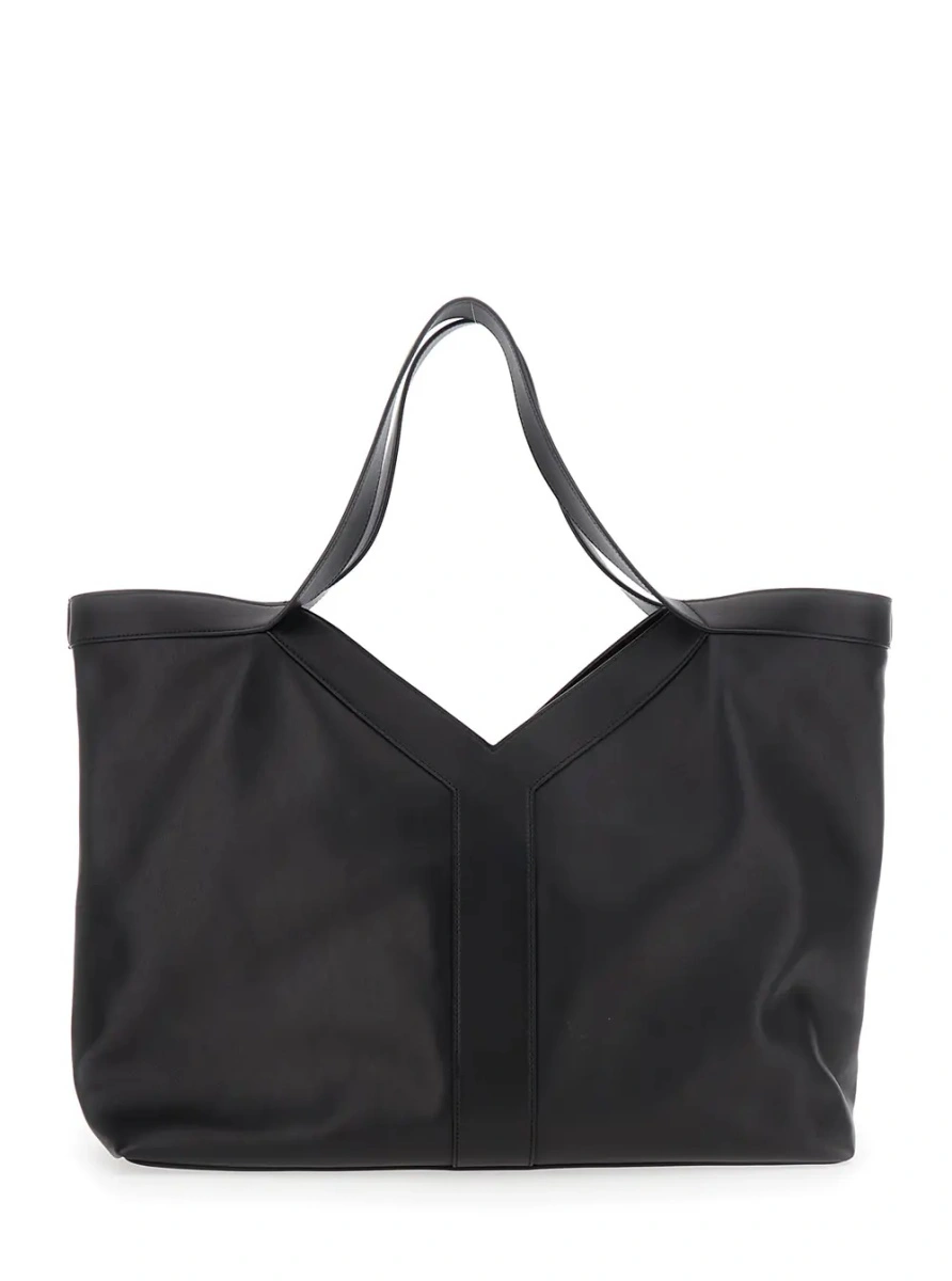 Geanta de mana Saint Laurent neagra din piele - Img 2