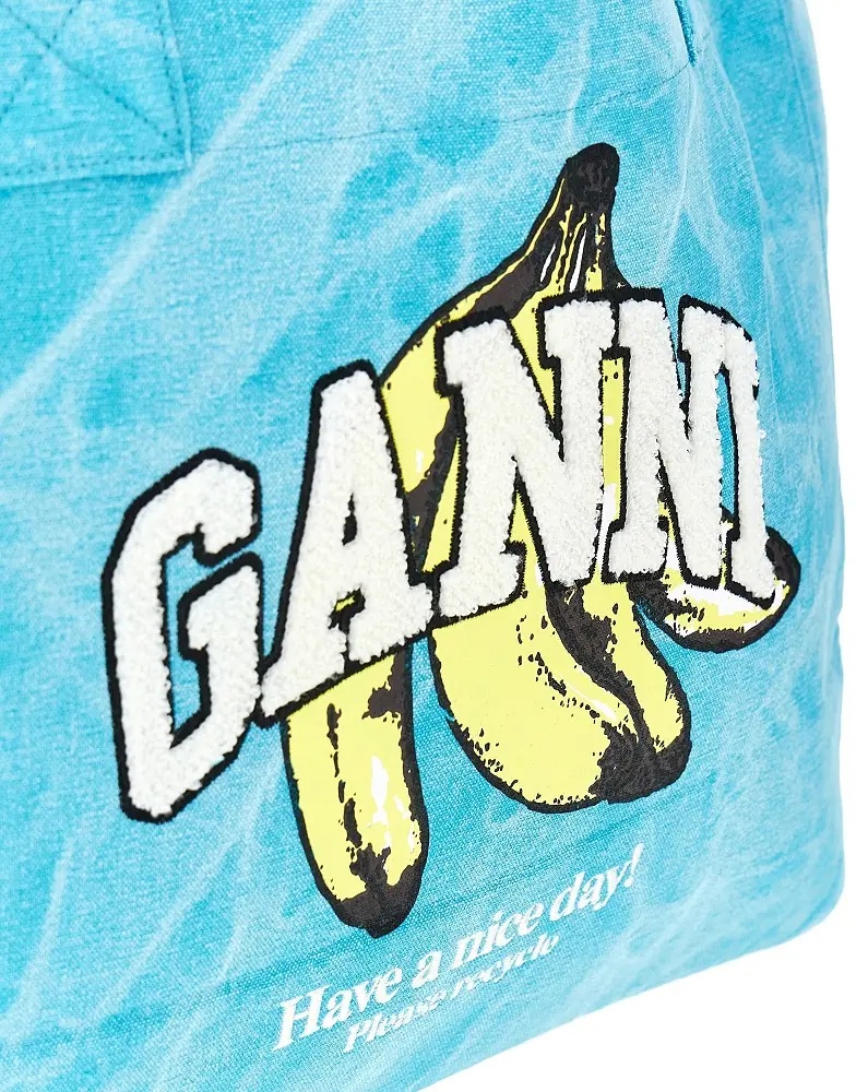 Geanta de mana Shopping bag with Banana print - Img 4