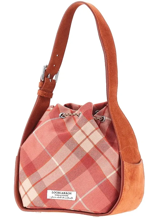 Geanta de mana 'Stacey' tartan wool bucket bag - Img 2