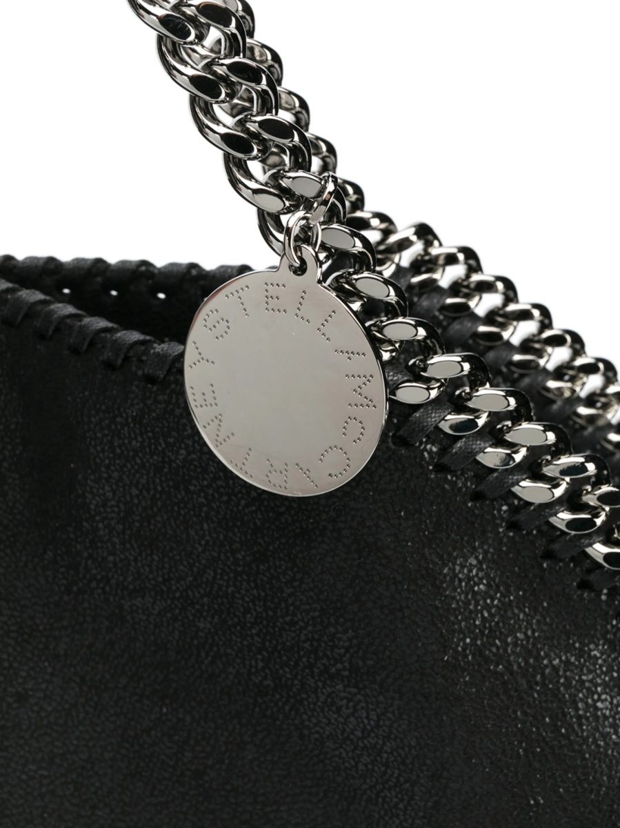 Geanta de mana Stella McCartney falabella neagra din polyester - Img 4