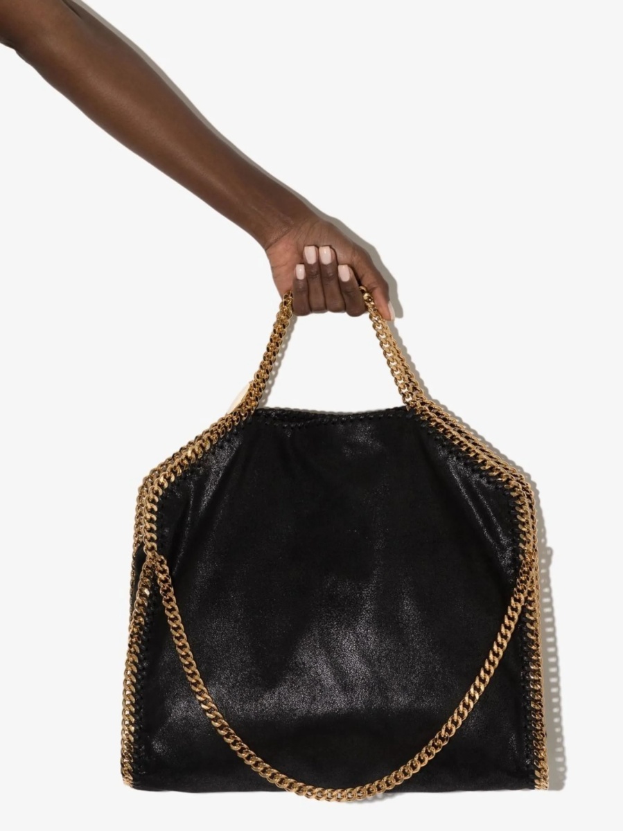 Geanta de mana Stella McCartney falabella neagra din polyester - Img 4