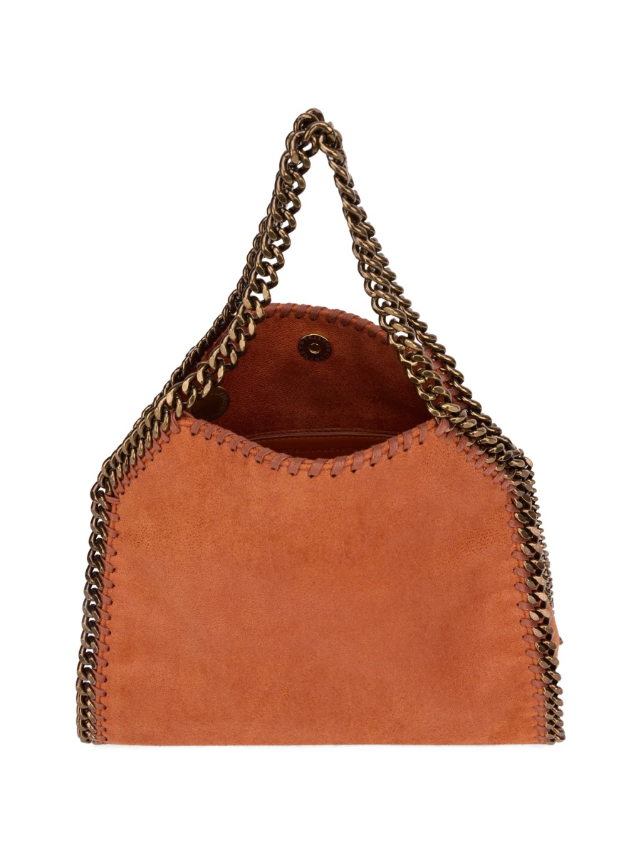 Geanta de mana Stella McCartney falabella portocalie din poliuretan - Img 4