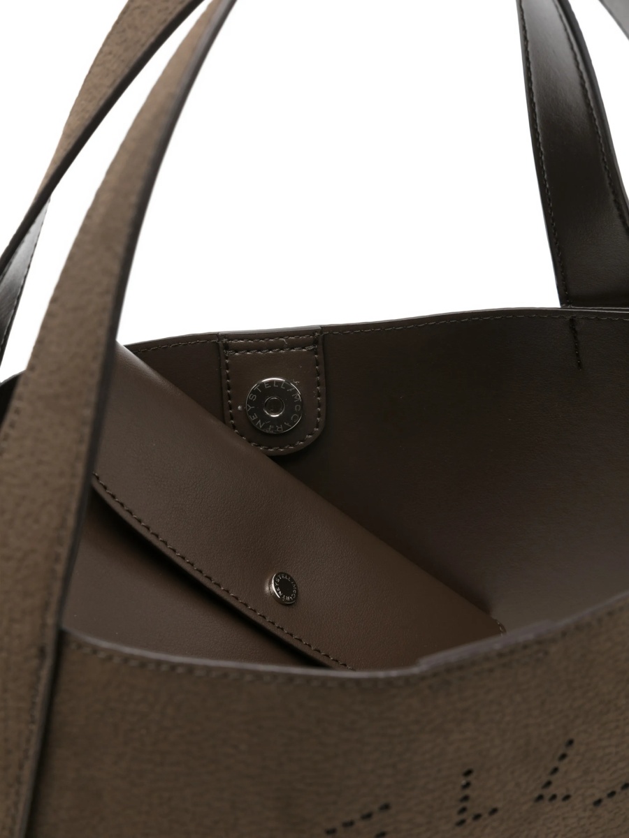 Geanta de mana Stella McCartney maro din polyester - Img 5