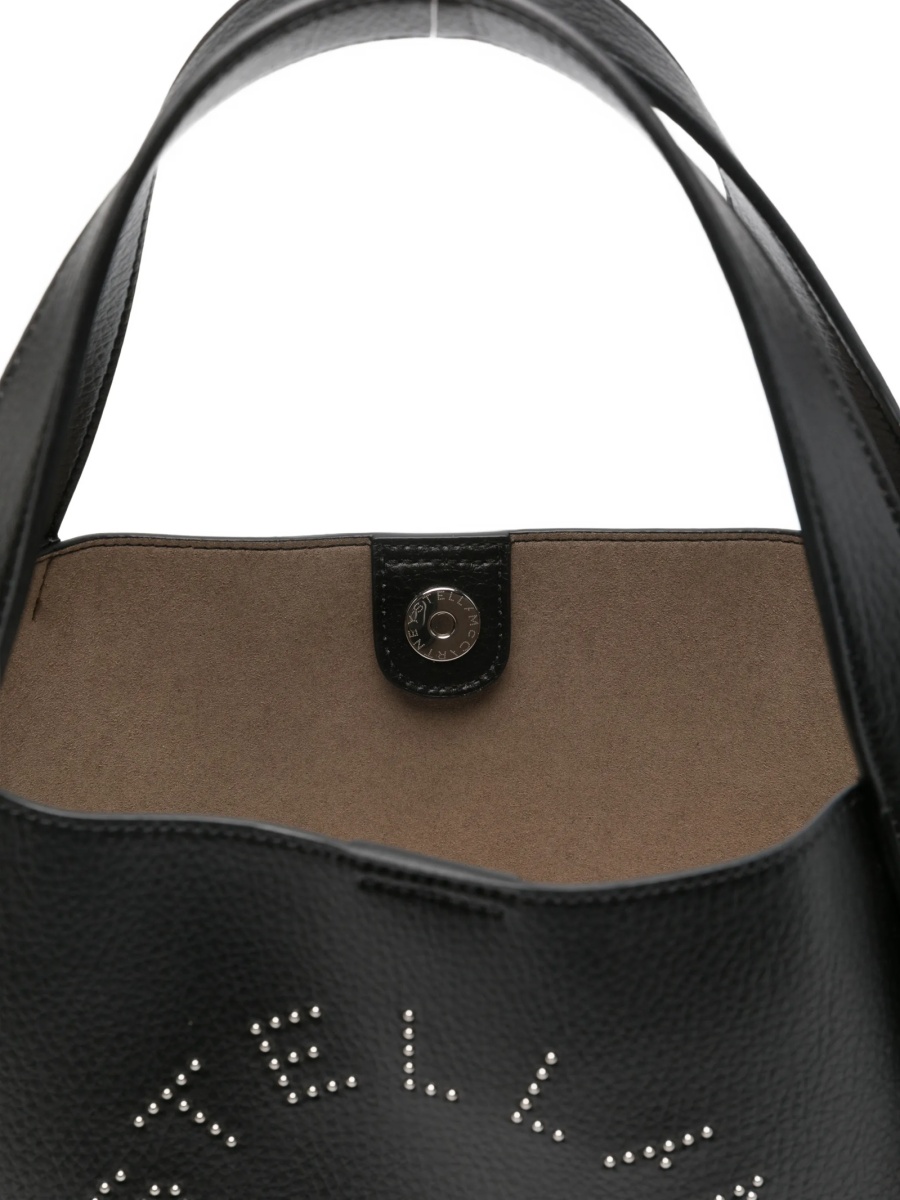 Geanta de mana Stella McCartney neagra din poliamida si poliuretan - Img 5