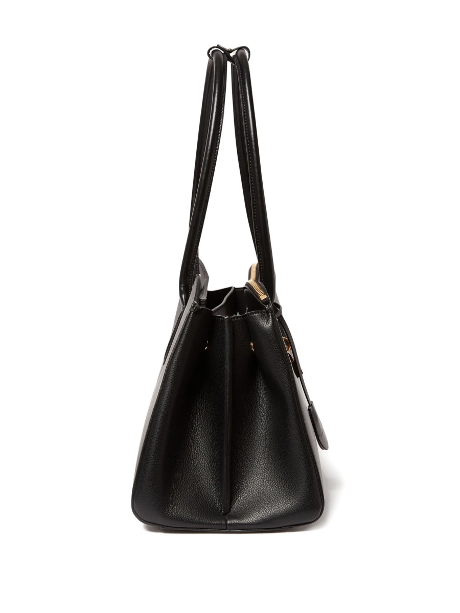 Geanta de mana Stella McCartney neagra din poliuretan - Img 5