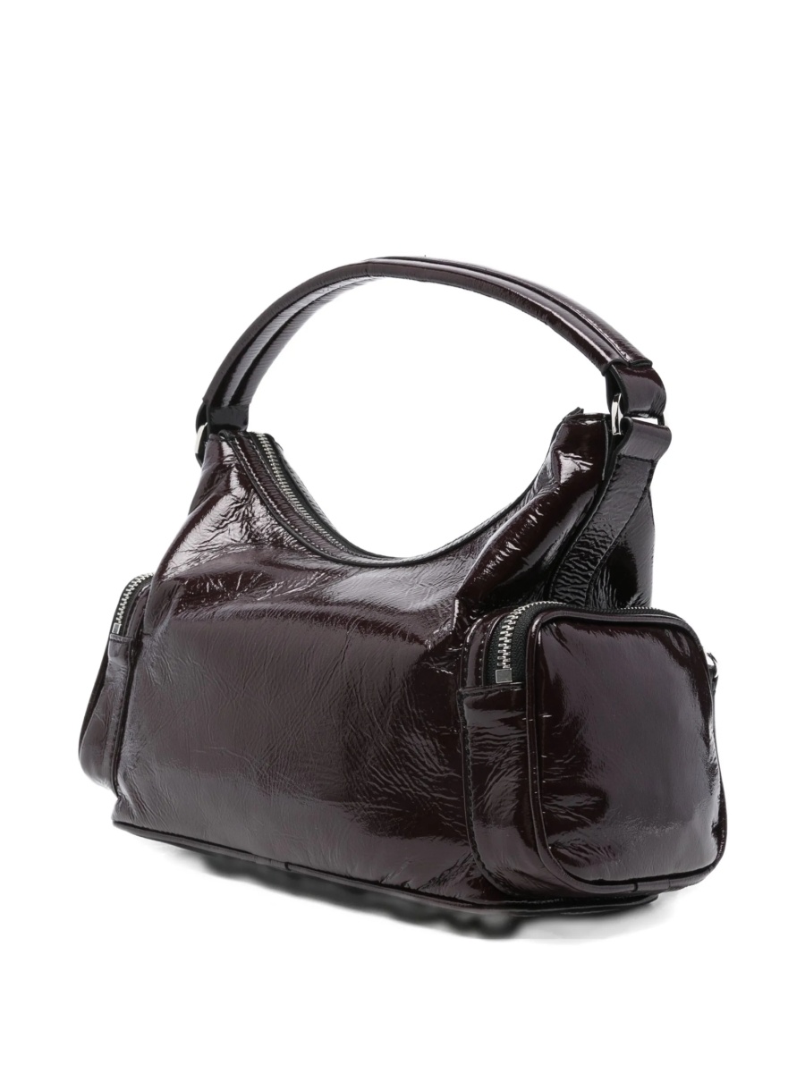 Geanta de mana Stella McCartney violet din bumbac si poliamida - Img 3