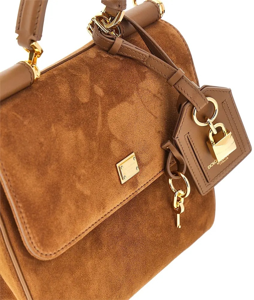 Geanta de mana Suede leather 'My Sicily' bag - Img 4