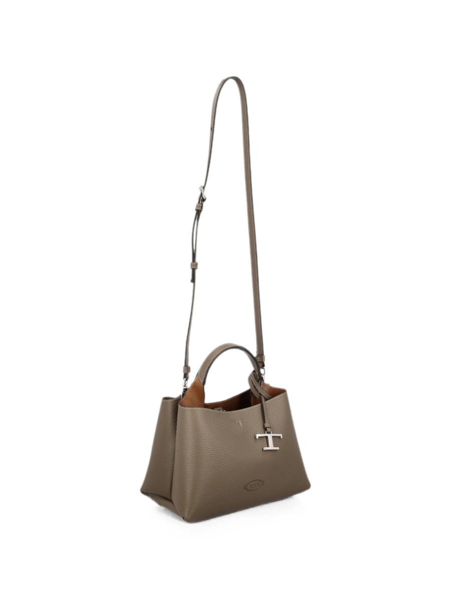 Geanta de mana TOD'S gri din piele - Img 3