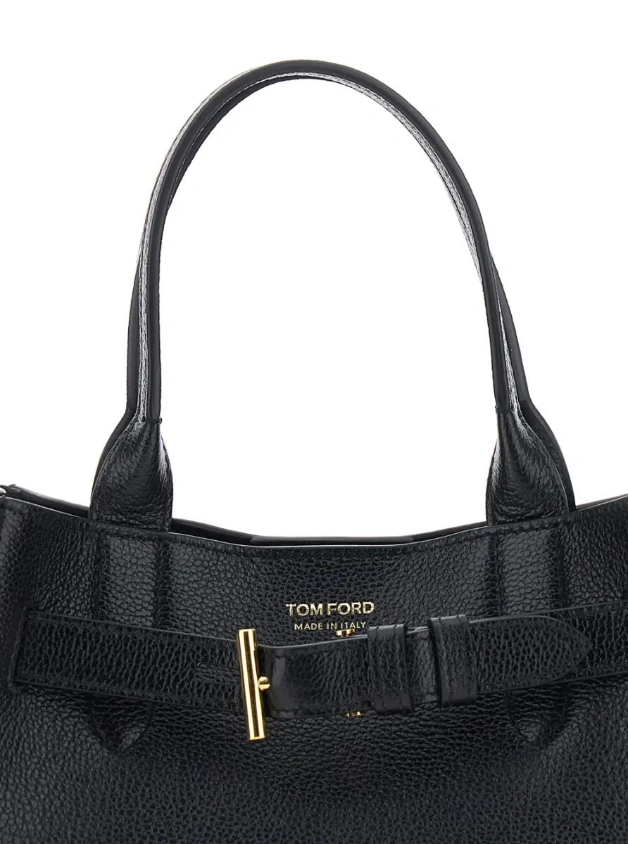 Geanta de mana Tom Ford neagra din piele 'Audrey Piccola' - Img 3