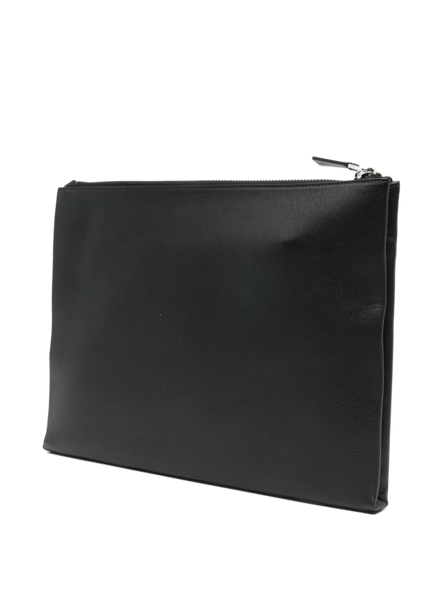 Geanta de mana Tom Ford neagra din piele si zamac - Img 3