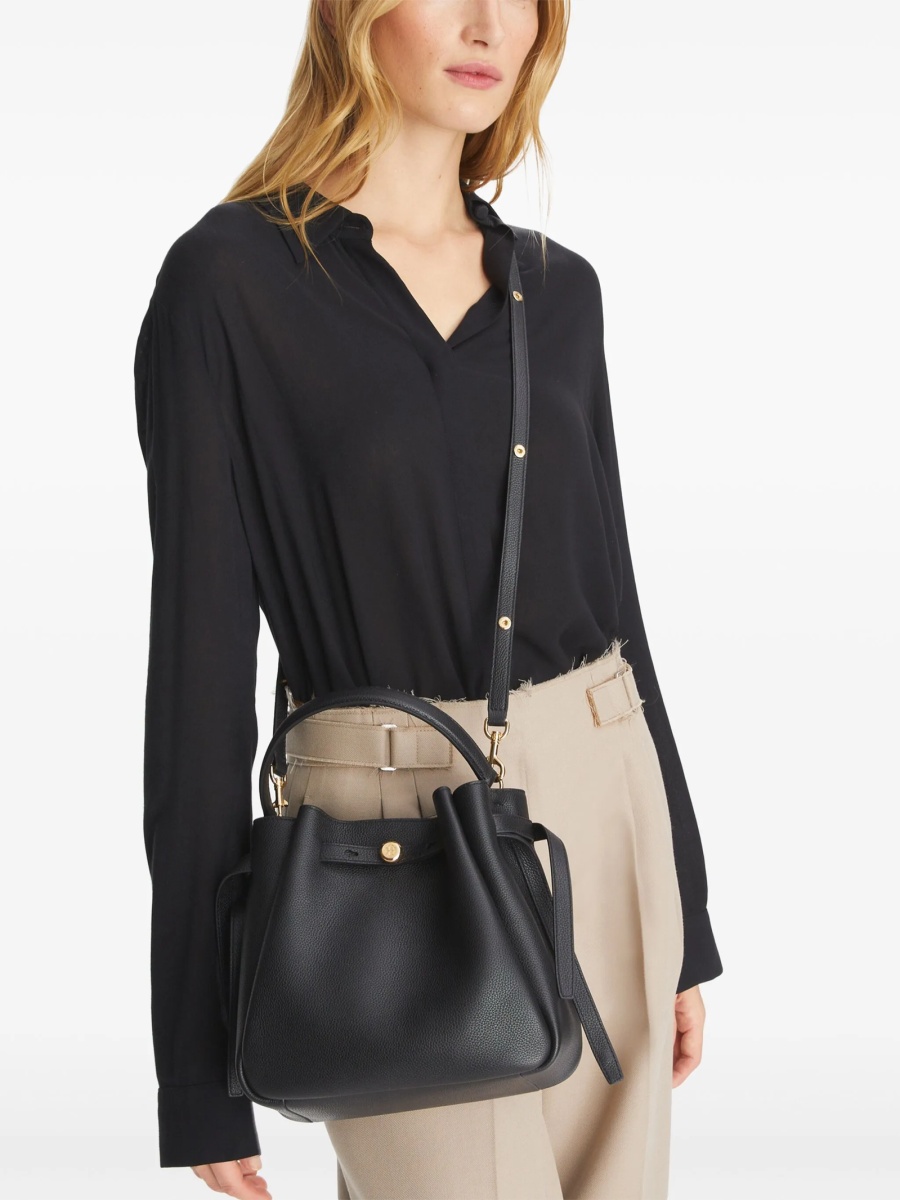 Geanta de mana Tory Burch neagra din piele - Img 3