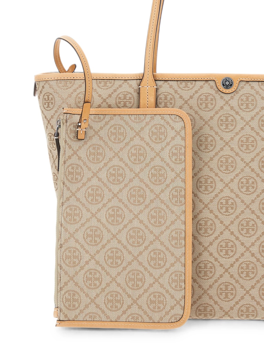 Geanta de mana Tory Burch neutra din polyester si bumbac - Img 3