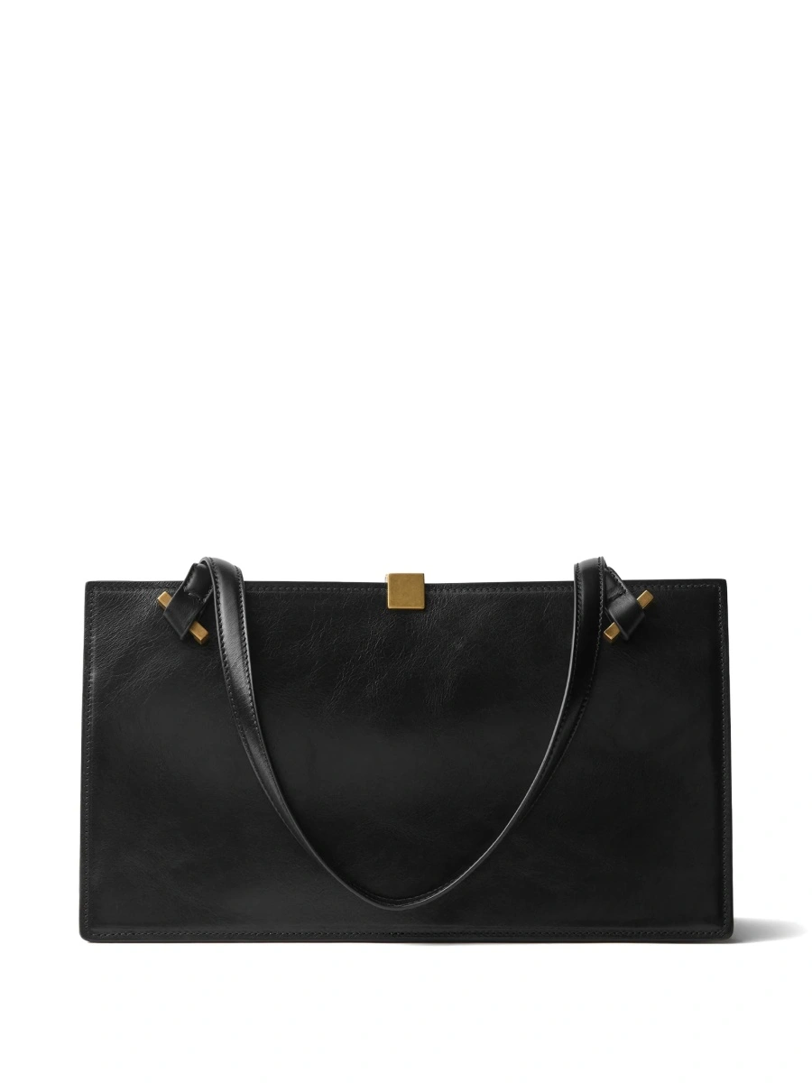 Geanta de mana Versace neagra din piele - Img 2