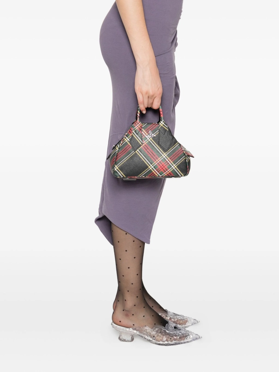 Geanta de mana Vivienne Westwood neagra din poliuretan - Img 2