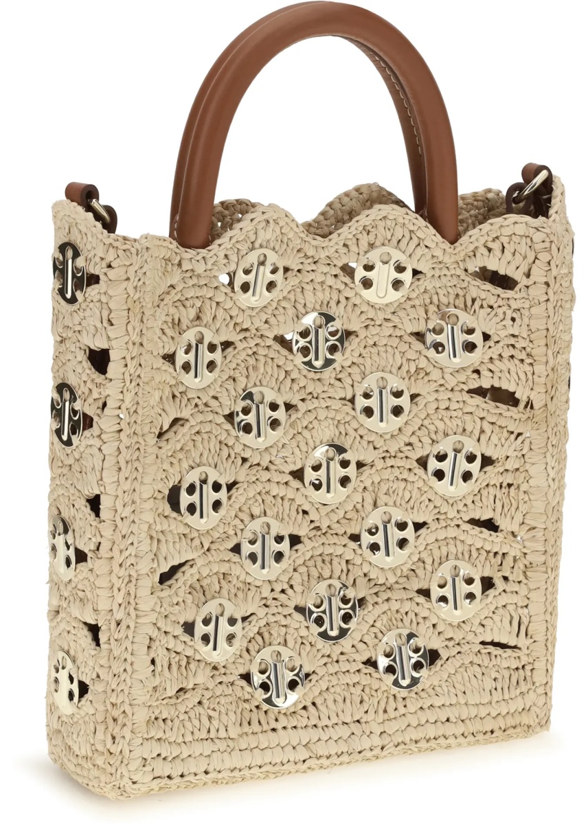 Geanta de umar 1969 Disc raffia Top-Handle Bag - Img 2