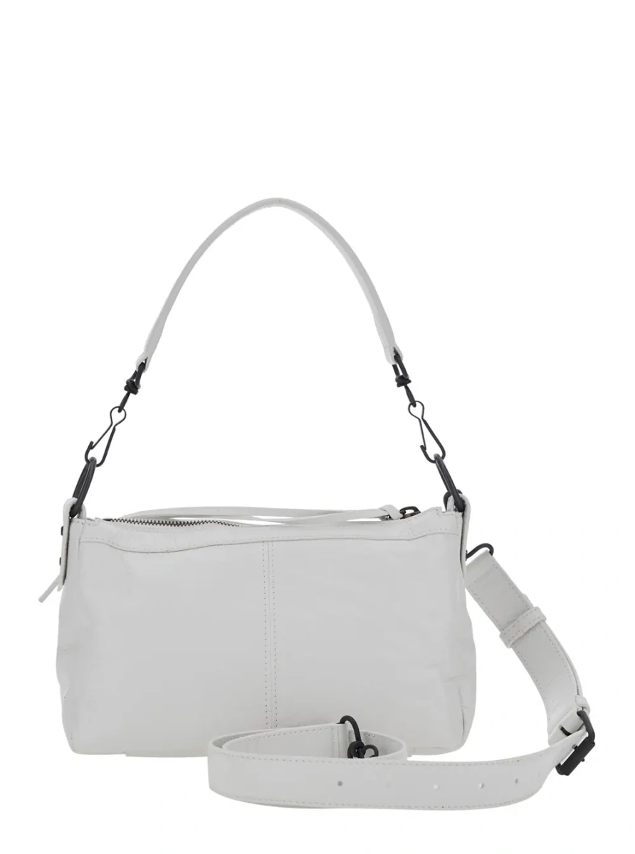 Geanta de umar Balenciaga 'City' alba din piele - Img 2