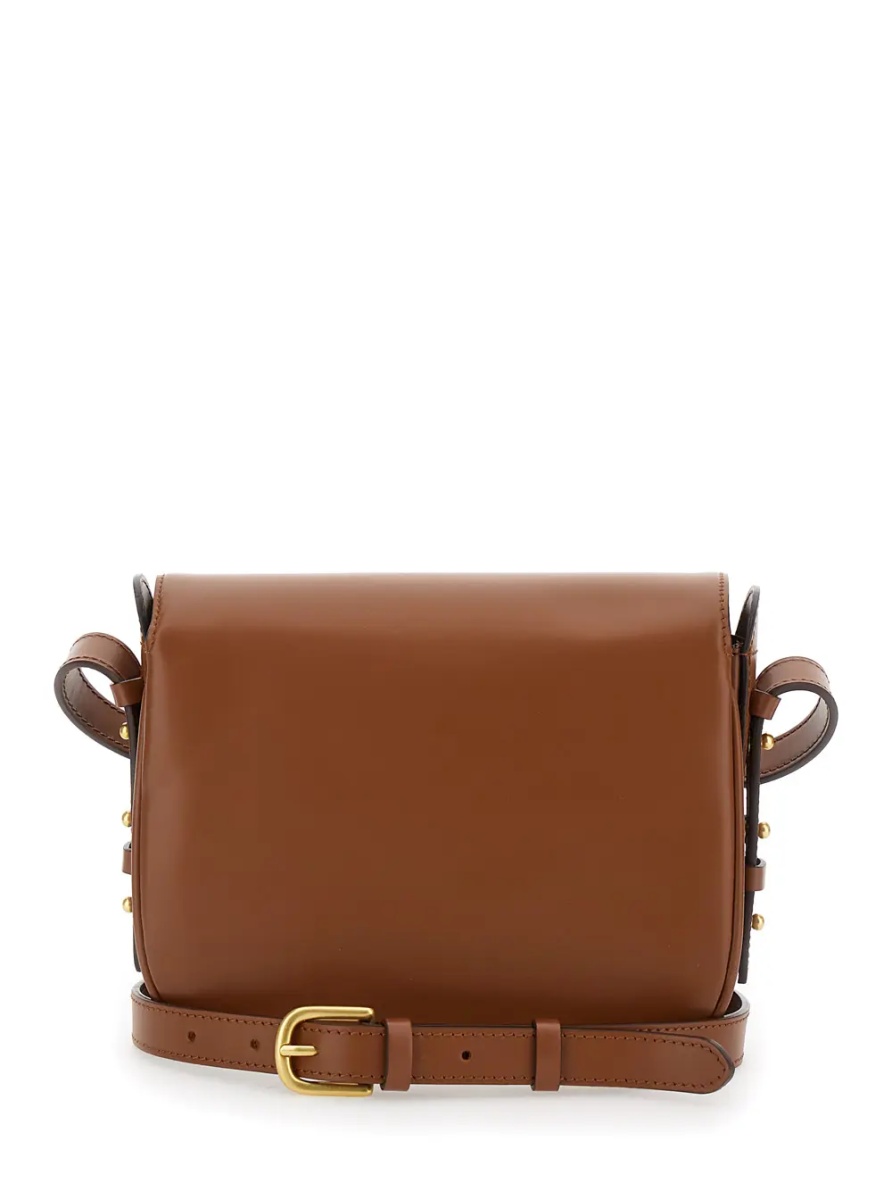 Geanta de umar BELLISSIMA MINI with leather and brown woman - Img 2