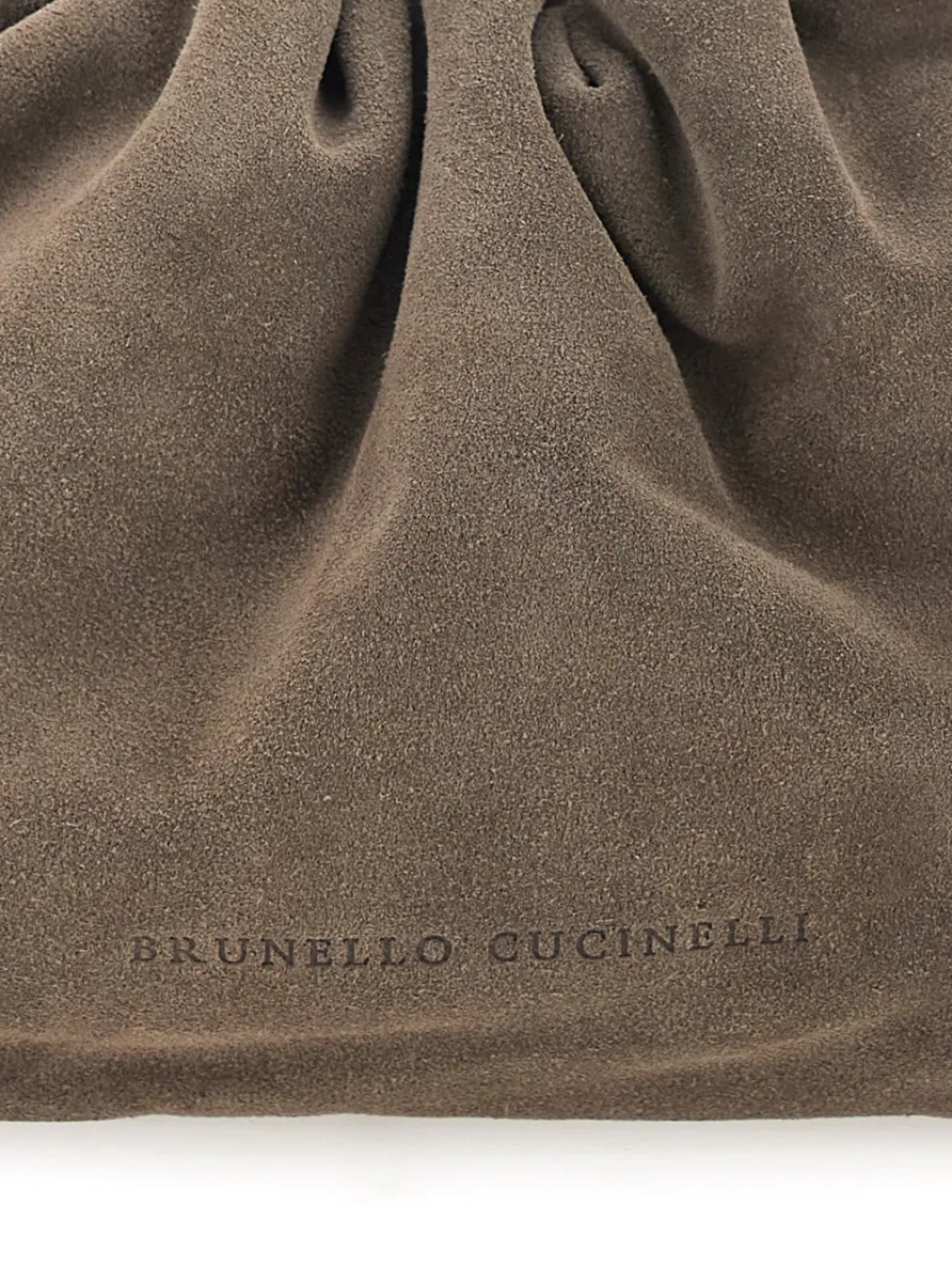 Geanta de umar Borsa Bucket Mellow mini in camoscio - Img 3