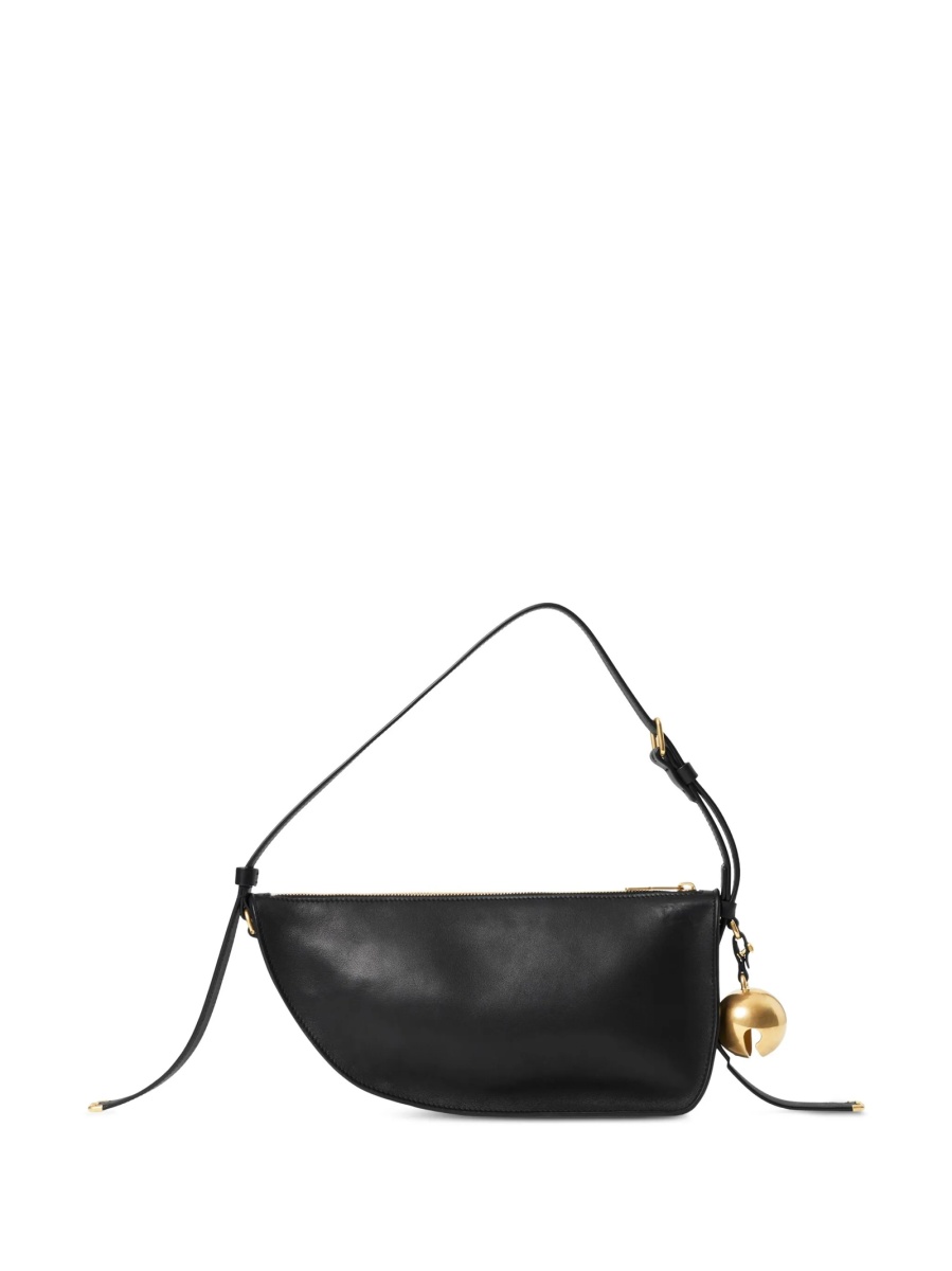 Geanta de umar Burberry neagra din piele - Img 3