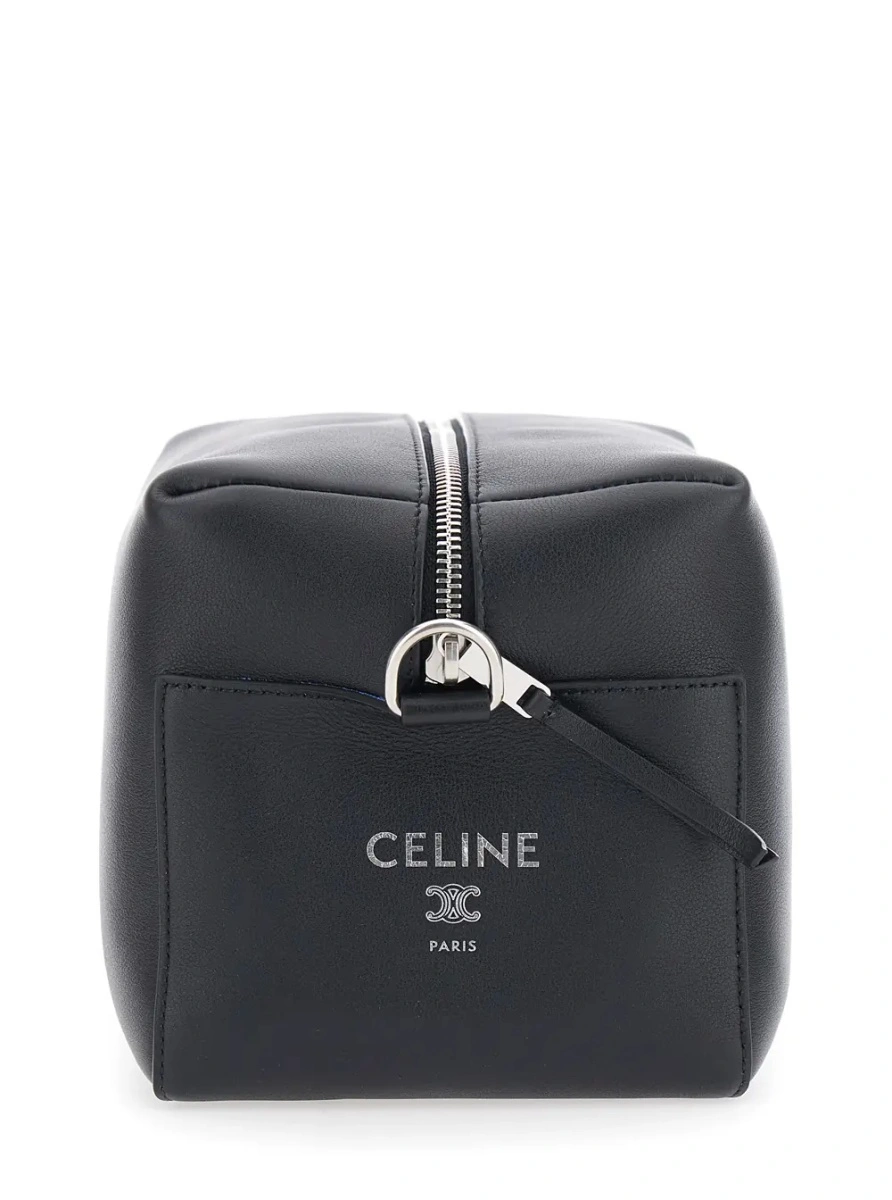 Geanta de umar Céline neagra din piele - Img 3