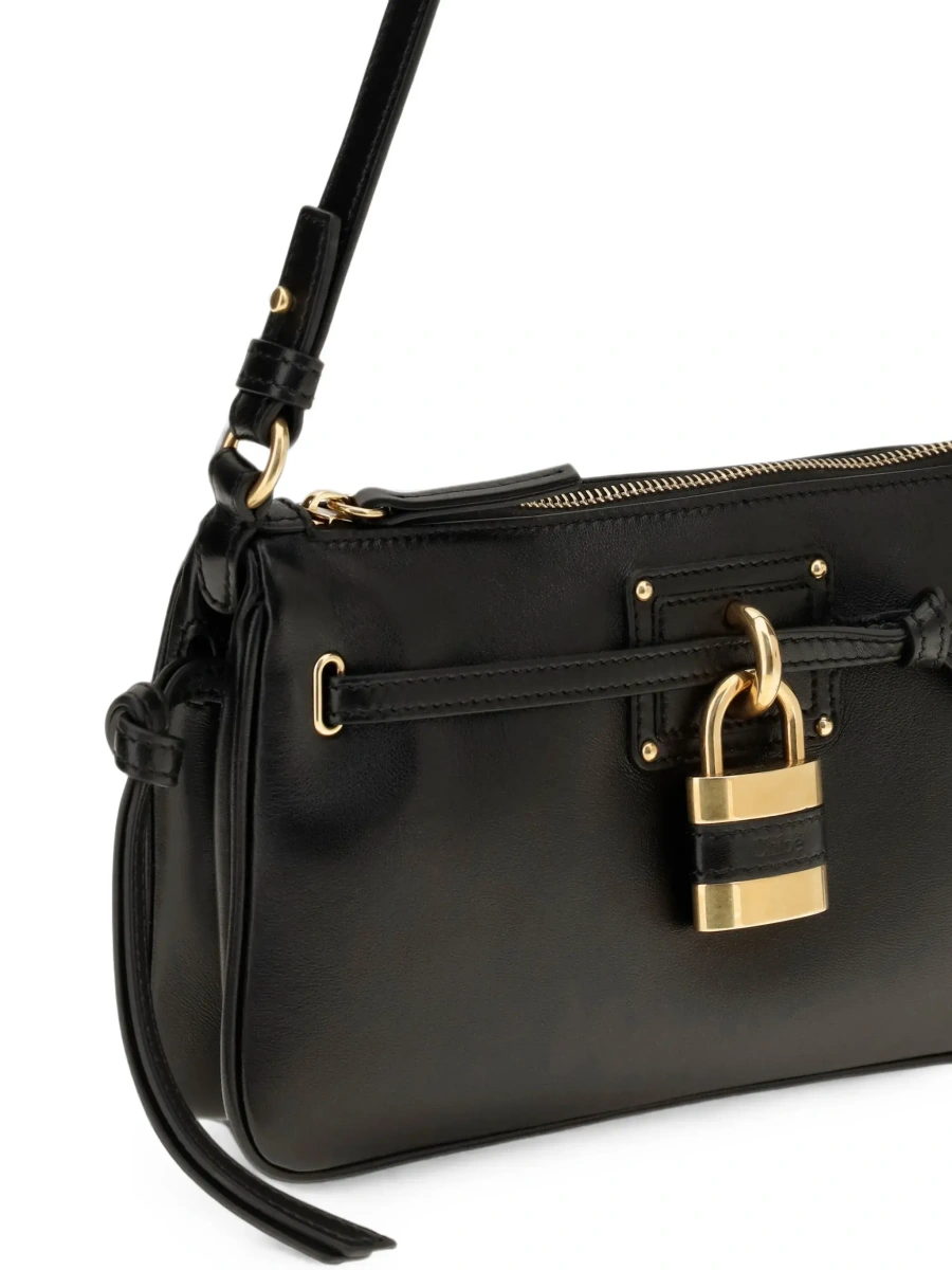Geanta de umar Chloe neagra din piele 'Paddington' - Img 6