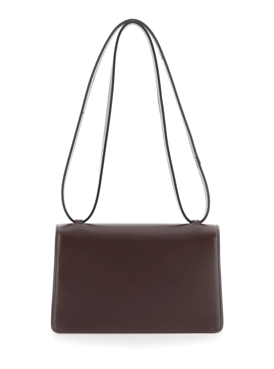 Geanta de umar Crossbody bag 'Fold Bag' with Magnetic Closure in Brown Leather - Img 2