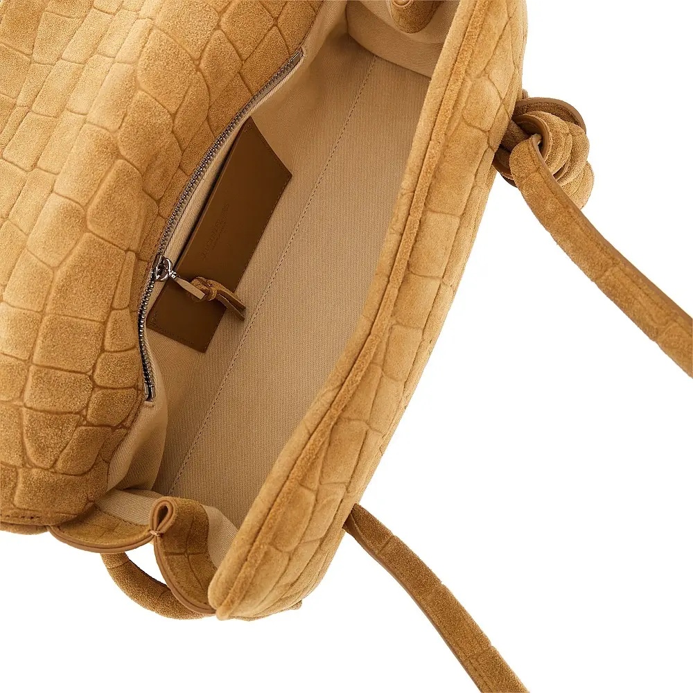 Geanta de umar Embossed suede leather 'Turismo Long' bag - Img 3