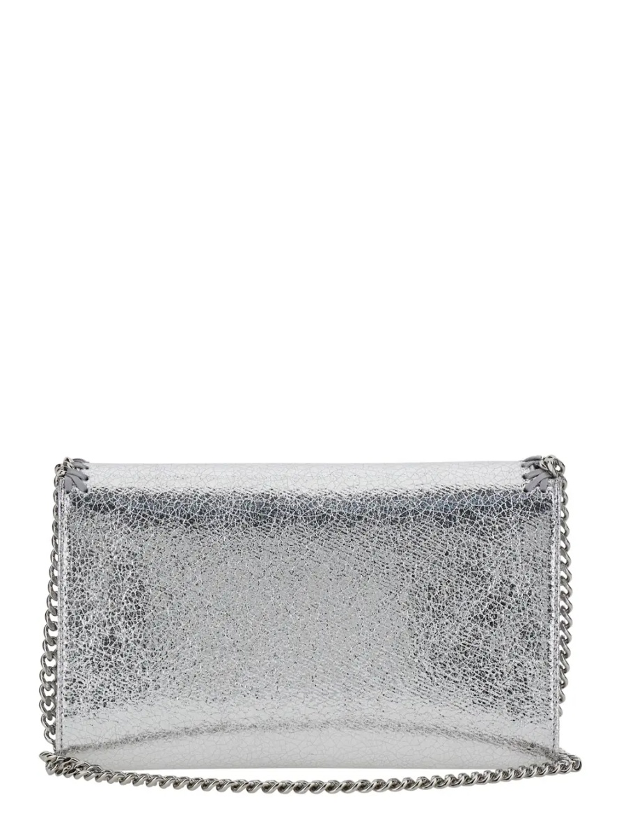 Geanta de umar 'Falabella' Metallic Crossbody bag with Chain Strap and Metallic Effect in Ecoleather for Women - Img 2