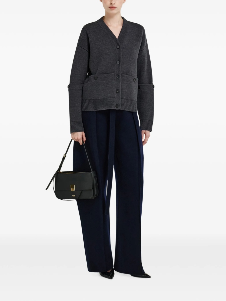 Geanta de umar Ferragamo neagra din piele - Img 2