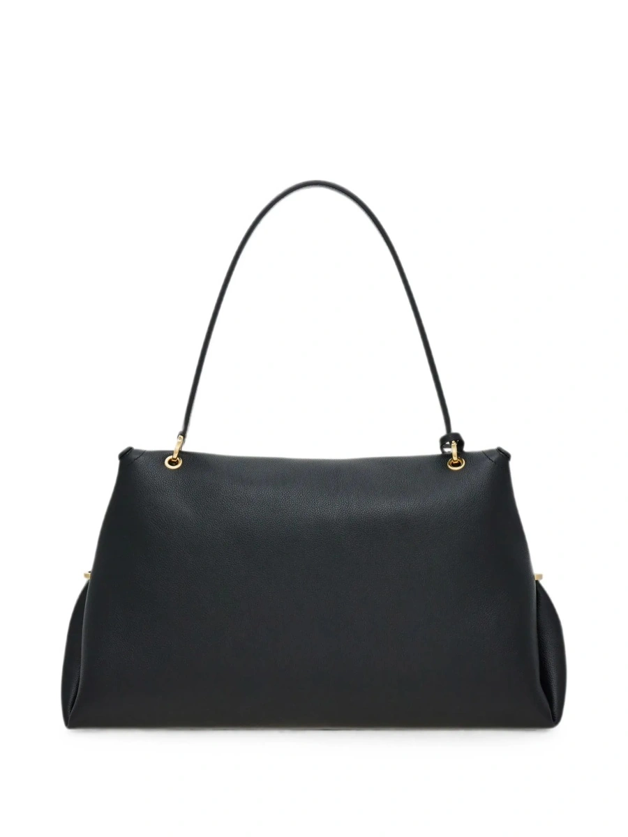 Geanta de umar Ferragamo neagra din piele - Img 4