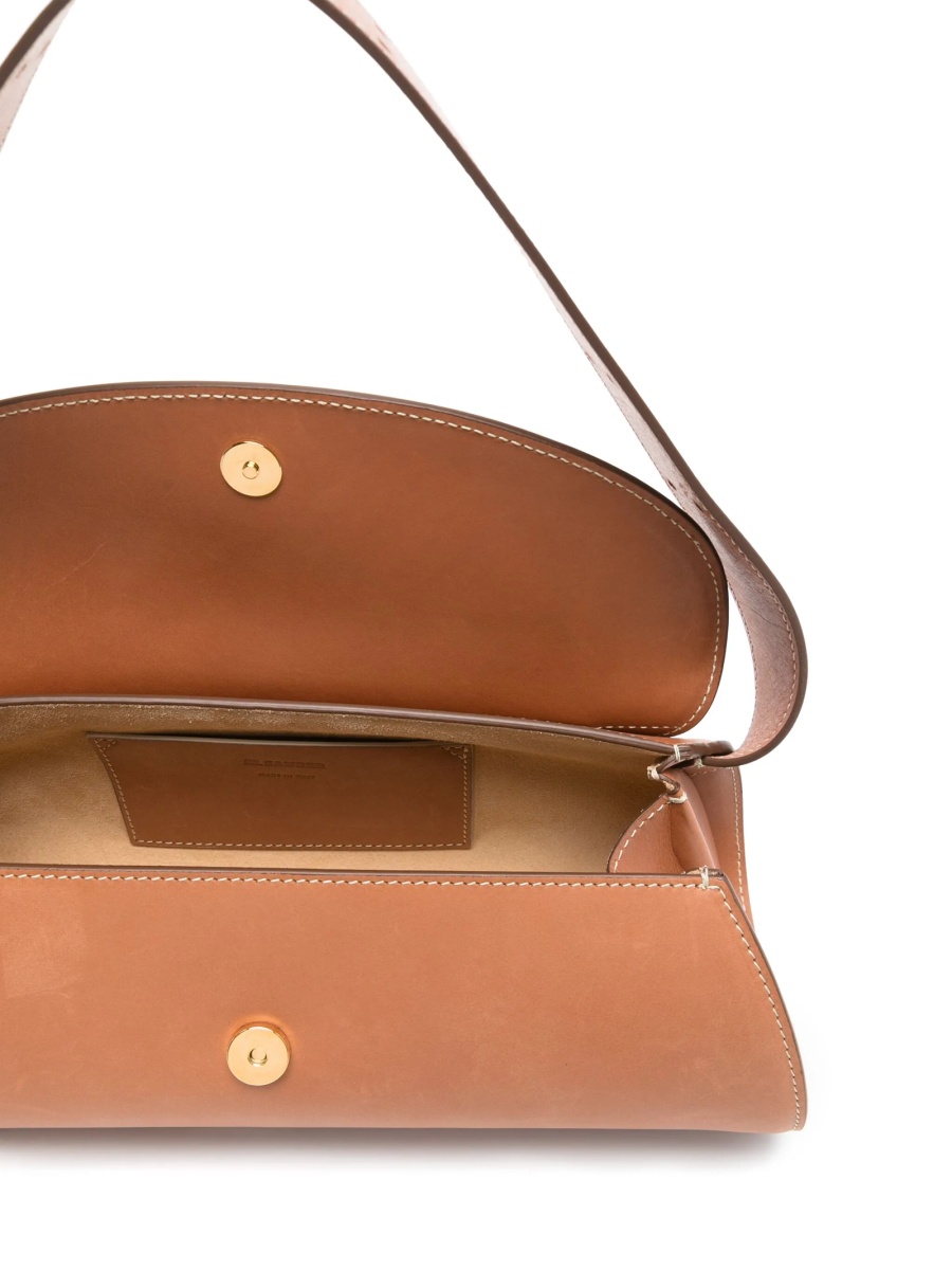 Geanta de umar Jil Sander maro din piele - Img 5